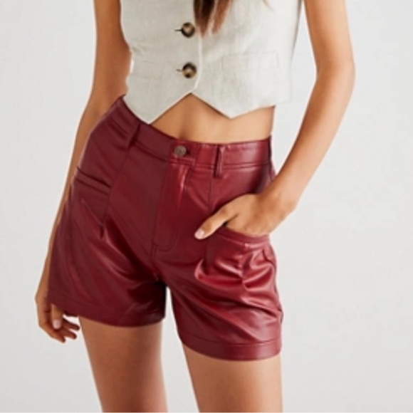 Free People Press Play Vegan Shorts - Picture 1 of 4